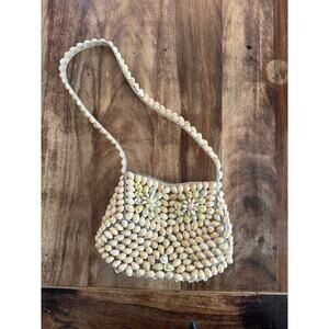 Vintage Beautiful Handmade Sea Shells Mermaid Purse Hand Shoulder Bag